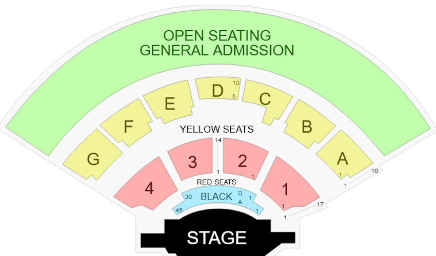 LB Day Amphitheatre Seating Chart